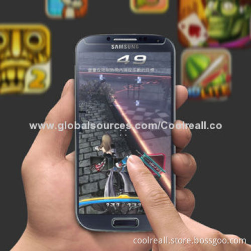 Tempered Glass Screen Protector for Samsung S4/S3, Anti-finger Print, OEM Services Provided